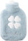 Tabanzhe 500ml Small Hot Water Bottle with Premium Faux Fur Cover - Mini Hot-Water Bag for Cold & Hot Compress, Suitable for Women, Seniors, and Children (Pink or Blue)