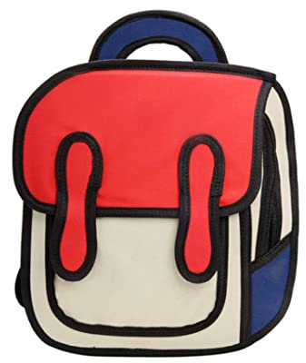 Pastoralist Jump Rucksack 2d Drawing Anime Schoolbag Cartoon Bookbag 32x29x10 cm, Sprung -Rucksack