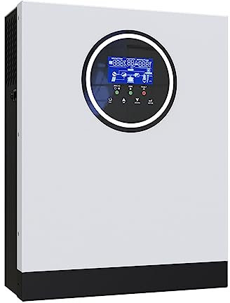 ZKTDJ Onduleur Solaire 3000W Onduleur Solaire Hybride MPPT intégré 80A Chargeur Solaire Chargeur de Batterie 24V Sortie 230VAC PV Max 450VDC Onduleur Économie d'énergie et Durable