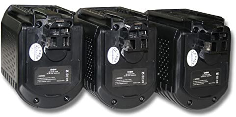 vhbw 3x batteria sostituisce Bosch BAT021 per utensile elettrico (3000 mAh, NiMH, 24 V)