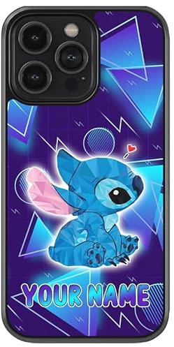 iPhone 13 Pro Max Compatible Personalised Stitch Phone Case, Stich Protective Bumper Cover, Anti-Scratch, Anti-Drop Case, Raised Camera Lens Protection, Sidewall Bumper, ShockProof Drop Protection