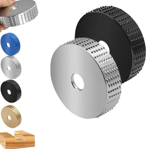 2PCS Wood Angle Grinding Wheel, Angle Grinder Wood Carving Disc, Diameter, Wood Grinder, Woodworking Angle Grinder Attachment for Wood Cutting Shaping Carving (03)