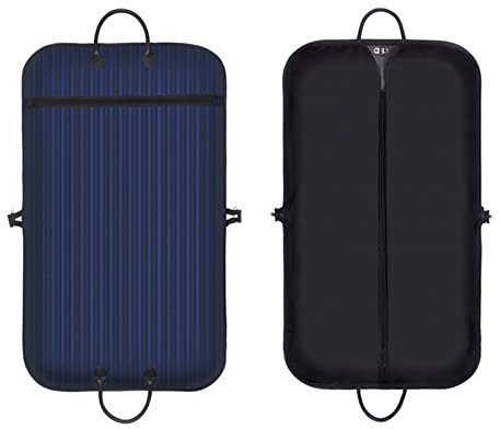 Cubierta de Polvo Oxford Traje Bolsa Ropa Cubiertas de polvo Hombres Trajes Dust Cubiertas de polvo Red / Negro / Azul Rayas Ropa Portátil Bolsas de almacenamiento Organizador Bolsas a Prueba de Polvo