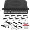 Motoforti Universal Car Auto Vehicle Reverse Backup Radar System Reverse Parking Sensors Alarm Buzzer Reminder Distance Detection White 8Parking Sensor
