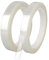 Qrity 2 Rollos Cinta de Película de Poliéster, 15mm x 66m Adhesiva Cinta, Cinta Adhesiva Aislante, Cinta para Marcadores, Cinta Transparente Autoadhesiva