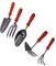 BESPORTBLE 2ensembles Set Outils De Jardinage Multifonction avec Râteau Et Pelle Ergonomiques pour Entretien Plantes Et Légumes Extérieur
