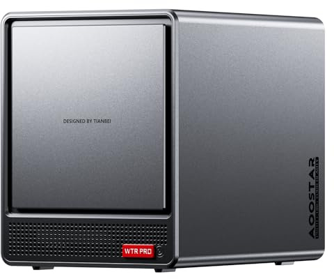 AOOSTAR WTR PRO AMD R7 5825U 4+2 Bays Desktop NAS Without RAM/SSD/OS,with 2*M.2 Slots, 2 * 2.5GB LAN,Supports 3-Screen 4K Display Home Sever/Mini Home Lab