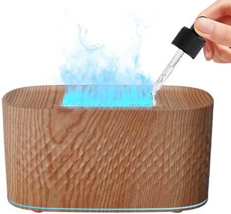 Luftbefeuchter mit Flamme – Feuerduft in 7 Farben, 2 Modi zum Sprühen von | Farbiger Luftbefeuchter für Zuhause, Studio, Spa oder Fitnessstudio