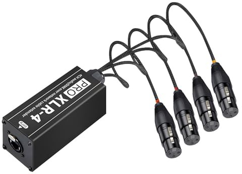 Oxxggkao Multiple Interfaces XLR Auditory Converter Supports 4 Synchronous Transmissions for Large Venues XLR Adapter Extender