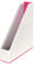 Leitz Stehsammler A4, 4er Pack, Zweifarbiges Design, Weiß/Pink, Duo Colour, WOW, 53621023