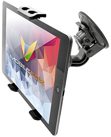 mobilefox 360 ° para coche soporte de tablet soporte con ventosa, articulación esférica, soporte de parabrisas para Universal