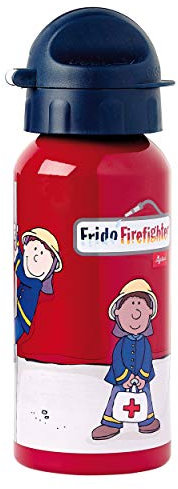 sigikid, Jungen, Trinkflasche mit Drehverschluss 0,4 l, Frido Firefighter, Rot, 24484