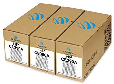 duston 3X CE390A, 90A Schwarz Toner kompatibel mit HP M601 M602 M603 M4555