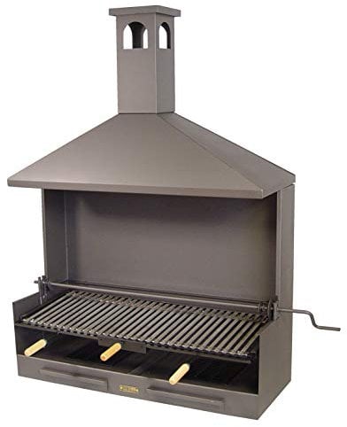 Imex El Zorro 71592 - Cajón Barbacoa con Chimenea Parrilla INOX 100x40x148 cms.