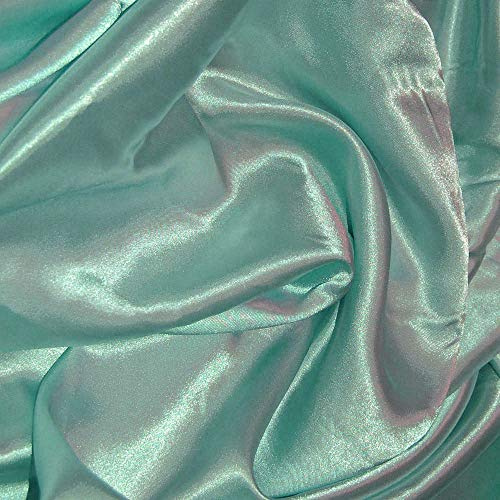 Silky Satin Dress Craft Fabric Plain Luxury Wedding Material 150cm. Wide. 20% Off When Selecting 3 or More Metres of Any one Given Colour. (Duckegg) (1m)