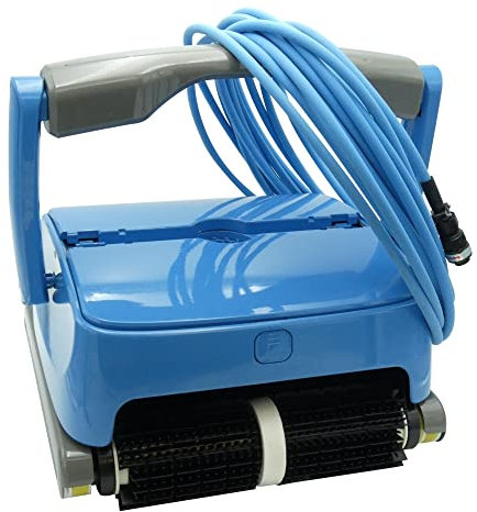 EDENEA Orca 300 - Robot Piscine Electrique - Nettoyage Fond + Paroi + Ligne d'eau - Autonome - Compatible Tout Revêtement - Double Panier De Filtration Accessible par Le Dessus