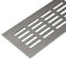 Gedotec Rejilla de ventilación para puerta de acero inoxidable | rejilla de ventilación rectangular | 500 x 80 mm | rejilla de aluminio para muebles de calefacción – pared etc. | Fabricado en Alemania