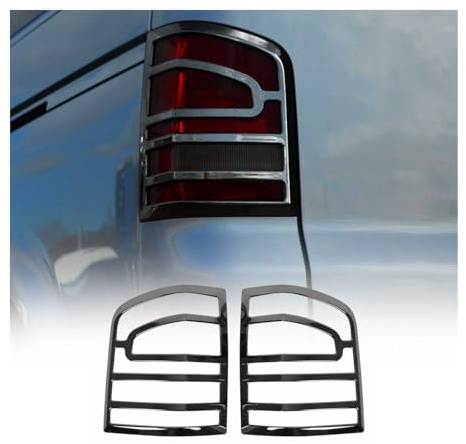 OMAC Stop Licht Rahmen kompatibel mit VW T5 Caravelle Multivan 2009-2015 Schwarz Abs Chrom