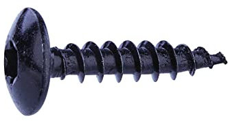 Vis spéciale penture tête étoilée acier zingué noire - 6x30-10 pces - FixPro