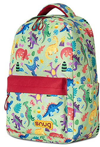 Snug Kids Backpack for School, Sports and Travel Perfect for Ages 4+ (Dinosaurs)