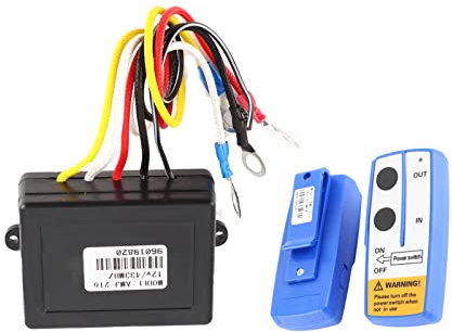 Kit de Télécommande de Treuil Sans Fil, Système de Contrôleur de Commutateur de Télécommande Sans Fil de Treuil électrique 150ft 12V pour Camion ATV SUV