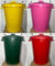 Neat. Green 90L Heavy Duty Plastic Bin with Lid - Outdoor, Rectangular, 72 x 50 x 72 cm, UK Made, 15-Year Guarantee