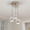 Hängelampe Innen aus Metall in Chrom 3xGU10 rund D45cm für Wohnzimmer Esszimmer Küche Tresen modern Pendellampe Pendelleuchte Hängeleuchte