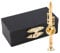 Agatige Gold Trompete Pin Silber Brosche, Trompete Brosche, Instrumentenbrosche, Vergoldung, Klarinette, Musikinstrument, Brosche mit Geschenkbox für Kleidung, Taschen, Jacken, Zubehör