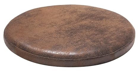 Stuhlkissen Sitzkissen mit Reißverschluss, Wildleder Sitzauflage für Innen Büro Wohnzimmer, Gefüllte Gedächtnisschaum, rutschfest, Rund, Wasserdicht, Vintage Farbe, Dick 4cm,5,30cm