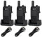 Retevis RB647 Funkgerät Tragbar, Wasserdicht Walkie Talkie IP67, PMR446 16 Kanäle, Professionelles Funkgerät, 1000 mAh, VOX Walkie Talkies für Schule, Sicherheitsrettung (schwarz, 3 Stück)