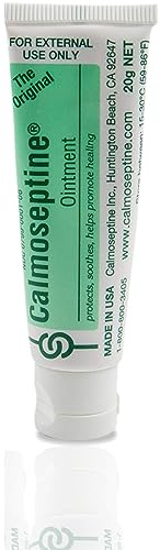 Calmoseptine Ointment. Soothing Menthol Relief for Skin Irritations. 20 gram Travel Size Tube