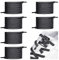 Schnürsenkel Ohne Binden, 6 Paar Elastische Schnürsenkel mit Metallkapsel, Schnürsenkel Schleifenlose Schuhbänder mit Kapseln, No Tie Shoelaces für Sneaker, Laufschuhe, Sporschuhe (6 Schwarz)