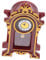 ibasenice Miniatur Pendeluhr Ornament Vintage Puppenhaus Dekoration Realistische Tischuhr Für Miniaturmöbel Elegantes Modell Für Spielzeuglandschaften Leichtes Harzdesign Rotholzfarbe