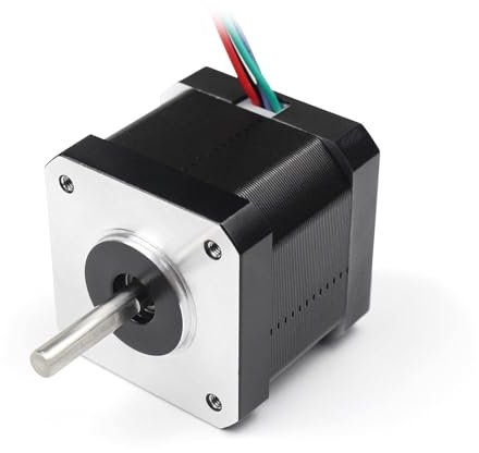 RATTMMOTOR Schrittmotor Nema 17 Stepper Motor,4-Draht Stepping Motor 45Ncm (64oz.in) 1,7A 4-adriges Kabel 1,8 Grad 2-phase Schrittmotor mit 1m Kabel 42x42x40mm für 3D-Drucker/Roboter