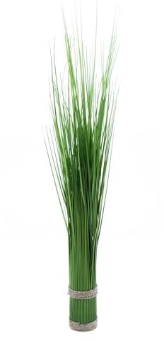 Hierba decorativa artificial de 60 cm de altura, color verde, hierba artificial, planta de interior, hierba decorativa