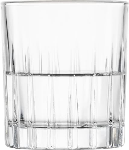 Schott Zwiesel Schnapsglas Stage (4er-Set), zeitlose Shotbecher für Schnaps mit Relieff, spülmaschinenfeste Tritan-Kristallgläser (Art.-Nr. 123933)