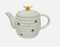 RA-HOMESTORE® New Ceramic Honey Bees Teapot with A Coordinating Bee-Shaped Knob for The Lid in White, Complete Your Bee Teaset with This Lovely Teapot, Makes A Lovely Gift