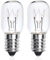 OOBRAN 15W E14 Fridge Bulb 240V, Pygmy Freezer Light Bulbs SES Sewing Machine Bulbs Small Edison Screw Warm White 2700K 15W E14 Salt Lamp Bulb Screw in 360 Degree (2-Pack).