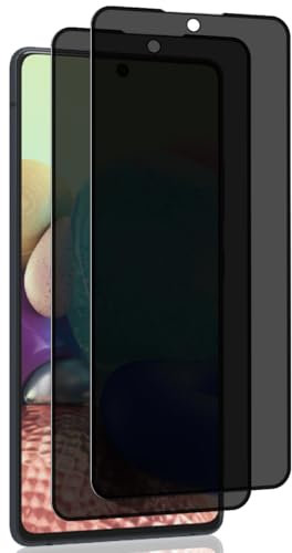 Yieehhow Sichtschutz Schutzfolie für Samsung Galaxy A71/A72/A73 5G Panzerglas, [2 Stück] 9H Härte Anti-Spy Schutzglas, HD Displayschutz/Bläschenfrei Privacy Panzerfolie für Galaxy A71/A72/A73 5G