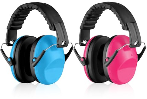 WIYETY - Set di 2 protezioni uditive per bambini: cuffie protettive contro il rumore per bambini, copriauricolari per bambini con SNR 26 dB, cuffia per neonati, protezione dal rumore, buona