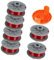 DEMULAX Bobine de fil for coupe-bordures Gardena 5364-20, 1,6 mm x 6,1 m, for coupe-bordures Gardena Turbo SmallCut 2401 avec housse, for 05328-20 (6 bobines + 1 housse) Bobine de tondeuse à gazon(BLA