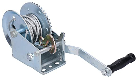 Machine de traction de la remorque de treuil à main de treuil manuel de 1000lbs avec corde métallique en acier