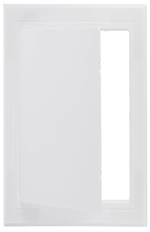 4x4~10x10(100x100~250x250mm) Self-Adhesive Access Panel, ABS Plumbing Access Doors Easy Wall Hole Cover Ceiling Cover Plate For Drywall Plumbing Electrical Cables Wiring(White,10x10 in(250x250mm))