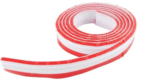 FACAIIO Silicone Shower Tray Sealing Strip 4.5cm W x 1.5cm H Waterproof Edging Trim for Bath Sink and Bathtub - 1 Meter, White