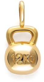 SINGULARU - Charm Kettlebell. Messing mit 18K vergoldung. Schmuck für Damen.