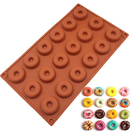 JasCherry Moule en silicone Pour Muffins, Cupcake, Chocolat, Pudding Et Gelée - Donuts #1