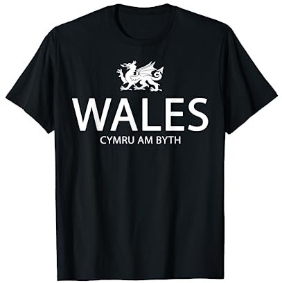 CYMRU WALES T SHIRT WELSH T-SHIRT DRAGON WELSH FLAG SHIRT T-Shirt