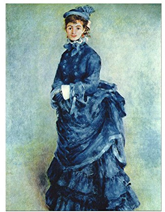 Kunstdruck Poster - Pierre-Auguste Renoir Die Pariserin 30x40 cm ca. A3 - Alte Meister Bild ohne Rahmen