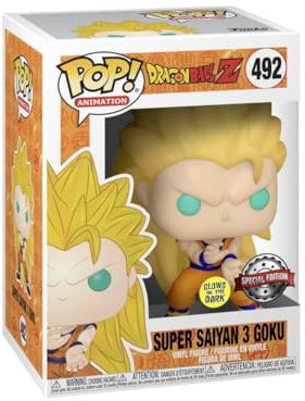 Funko Pop! Dragonball Z Super Saiyan 3 Goku Glow in The Dark GITD Exclusive Variant