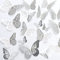 Butterfly Decorations 36 Pcs Glitter 3D Butterfly Cupcake Toppers Rose Gold Sliver Hollow Butterfly Personalised Cake Topper for Birthday Wedding Party Wall Sticker Decoration